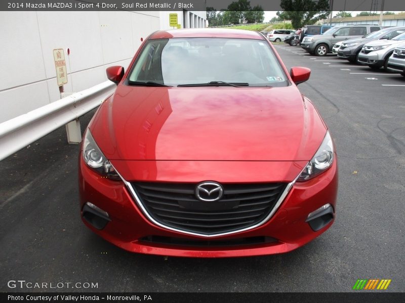 Soul Red Metallic / Black 2014 Mazda MAZDA3 i Sport 4 Door