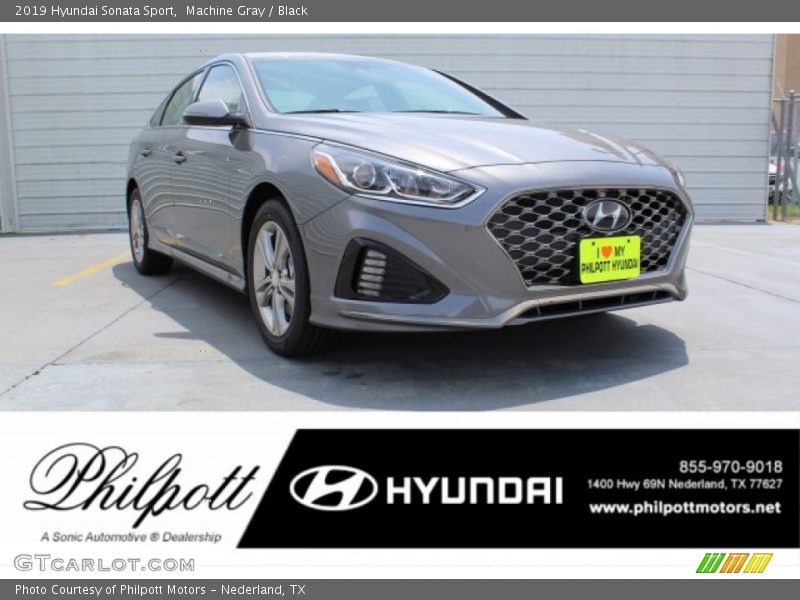 Machine Gray / Black 2019 Hyundai Sonata Sport