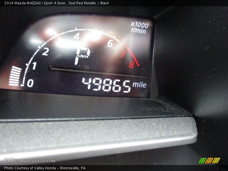 Soul Red Metallic / Black 2014 Mazda MAZDA3 i Sport 4 Door