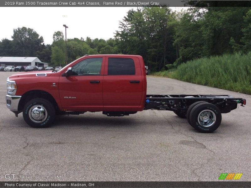 Flame Red / Black/Diesel Gray 2019 Ram 3500 Tradesman Crew Cab 4x4 Chassis