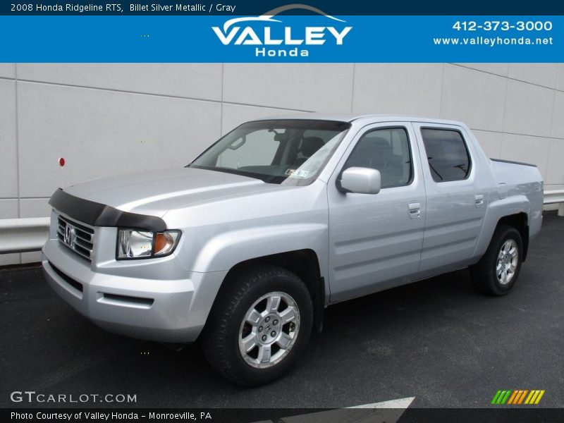 Billet Silver Metallic / Gray 2008 Honda Ridgeline RTS