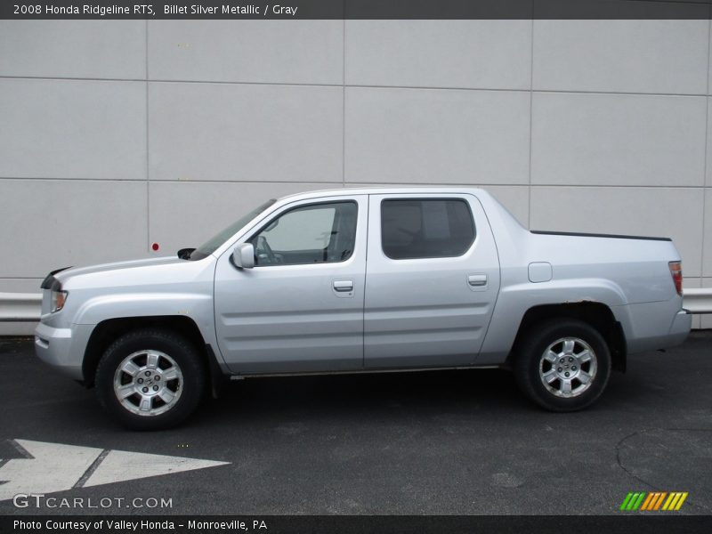 Billet Silver Metallic / Gray 2008 Honda Ridgeline RTS