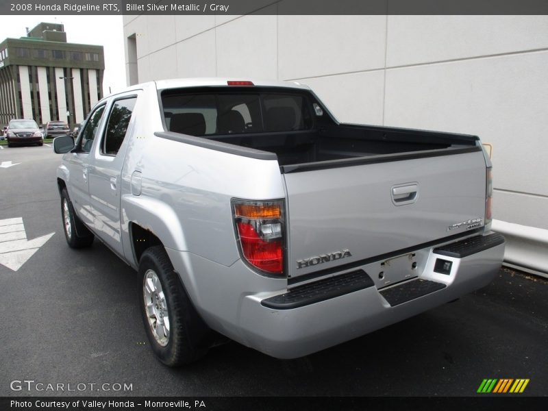 Billet Silver Metallic / Gray 2008 Honda Ridgeline RTS