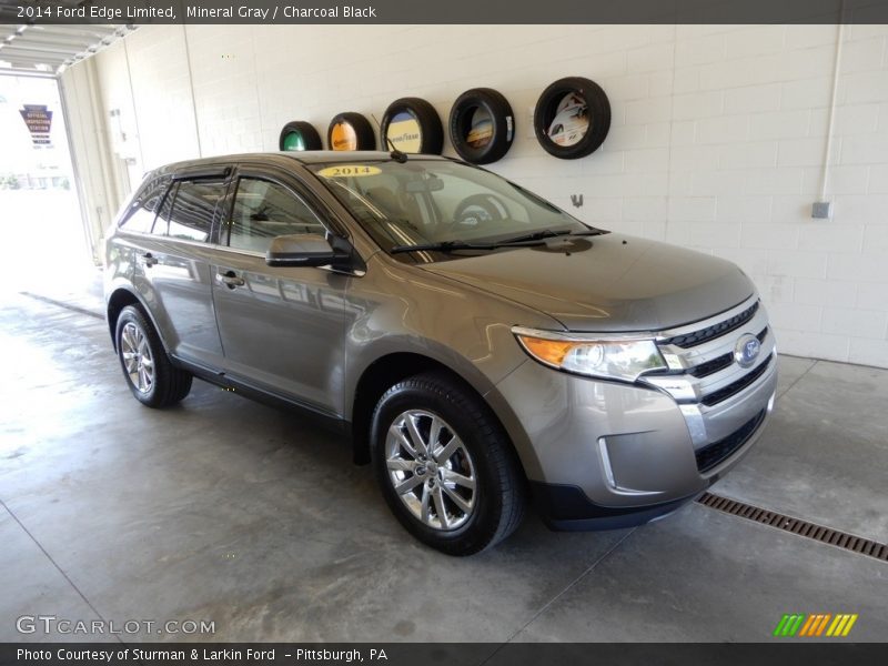 Mineral Gray / Charcoal Black 2014 Ford Edge Limited