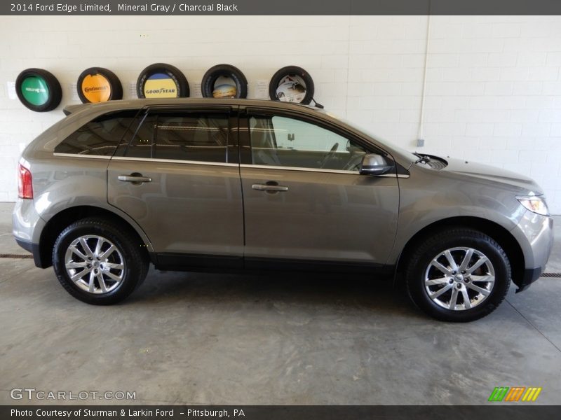 Mineral Gray / Charcoal Black 2014 Ford Edge Limited