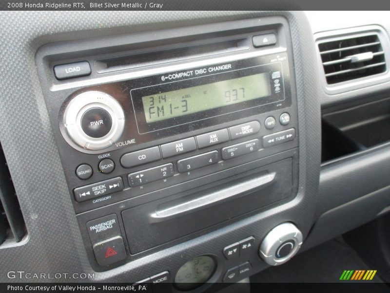 Billet Silver Metallic / Gray 2008 Honda Ridgeline RTS