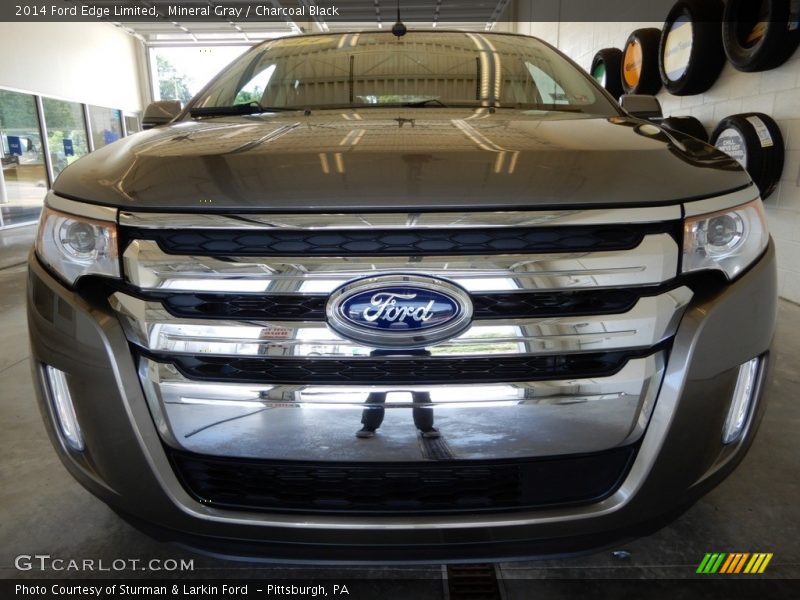 Mineral Gray / Charcoal Black 2014 Ford Edge Limited