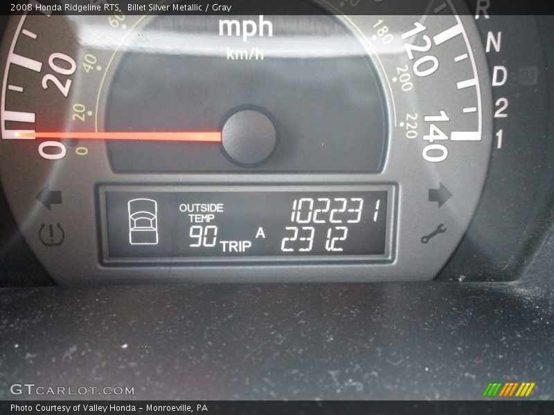 Billet Silver Metallic / Gray 2008 Honda Ridgeline RTS