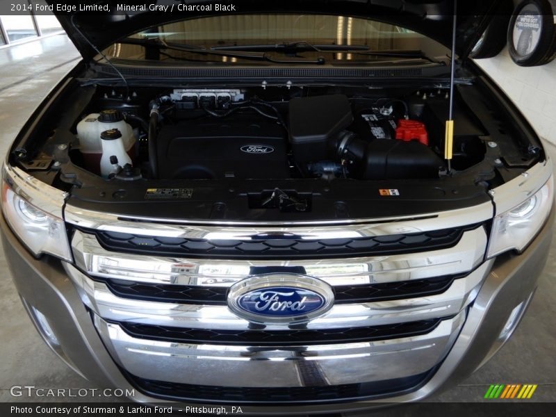 Mineral Gray / Charcoal Black 2014 Ford Edge Limited