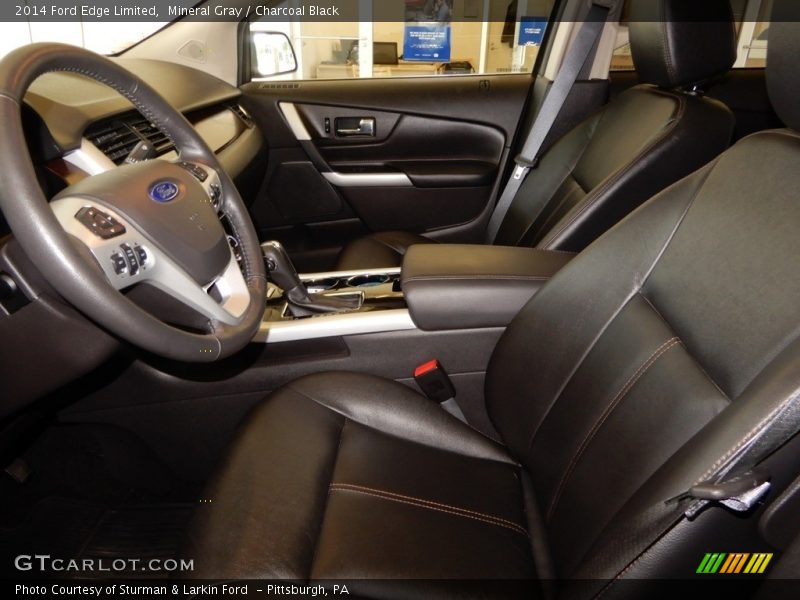 Mineral Gray / Charcoal Black 2014 Ford Edge Limited