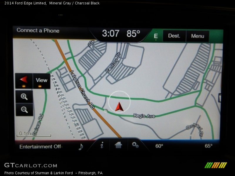 Mineral Gray / Charcoal Black 2014 Ford Edge Limited
