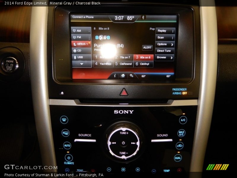 Mineral Gray / Charcoal Black 2014 Ford Edge Limited