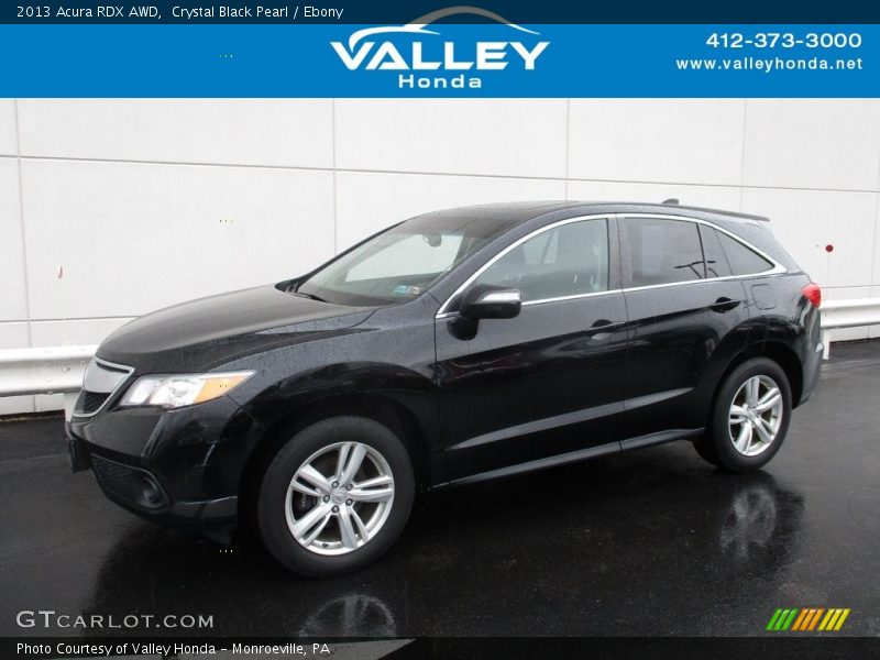 Crystal Black Pearl / Ebony 2013 Acura RDX AWD