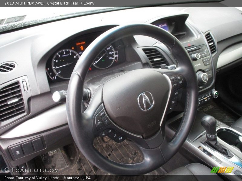 Crystal Black Pearl / Ebony 2013 Acura RDX AWD
