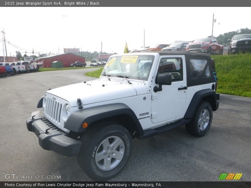 Bright White / Black 2015 Jeep Wrangler Sport 4x4