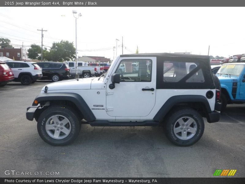 Bright White / Black 2015 Jeep Wrangler Sport 4x4