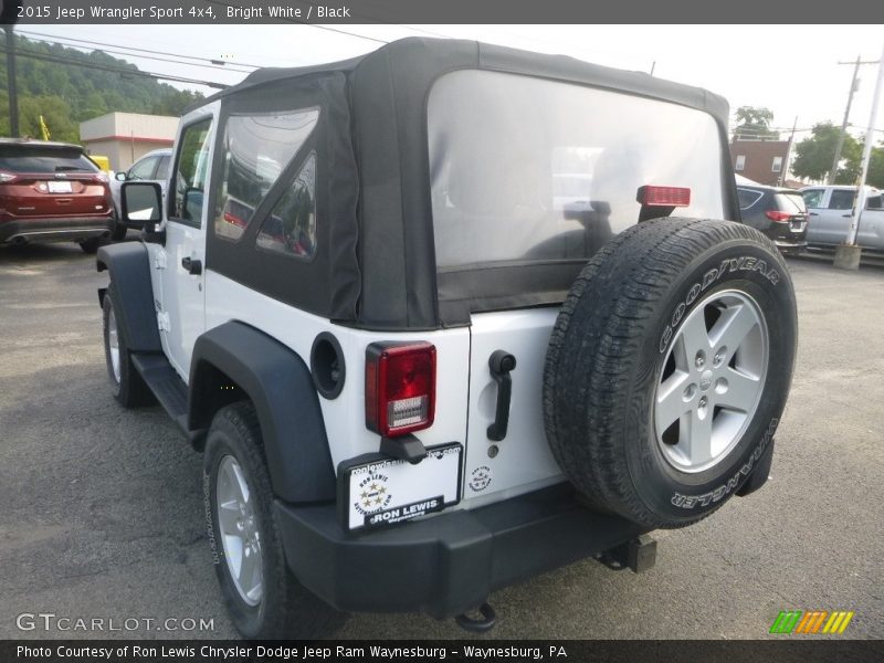 Bright White / Black 2015 Jeep Wrangler Sport 4x4
