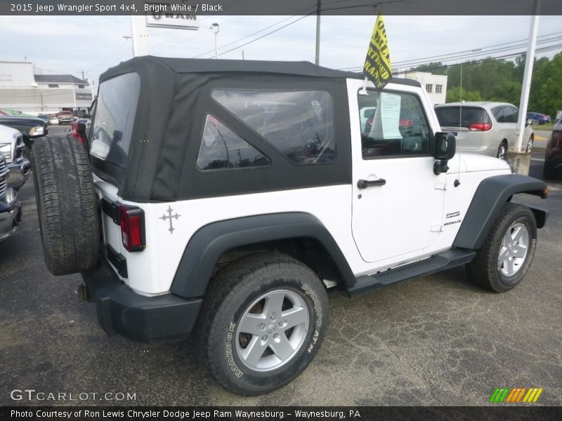 Bright White / Black 2015 Jeep Wrangler Sport 4x4