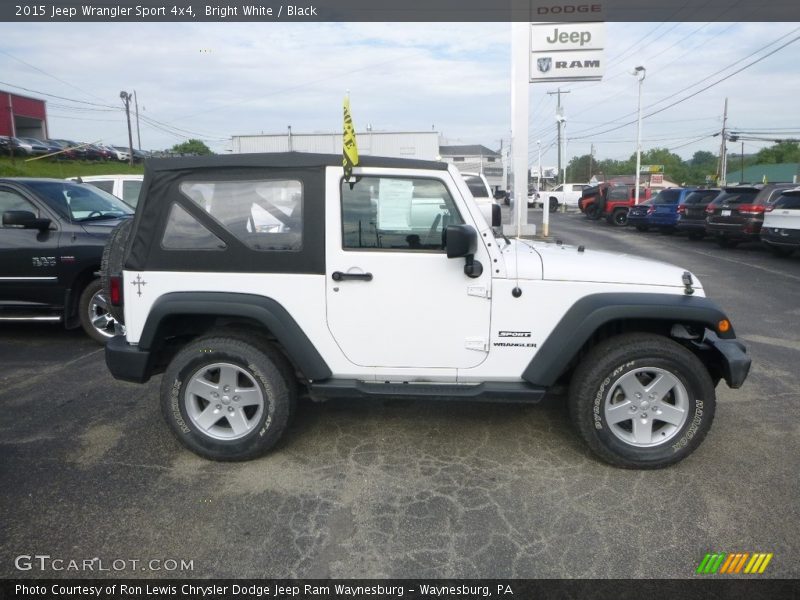 Bright White / Black 2015 Jeep Wrangler Sport 4x4