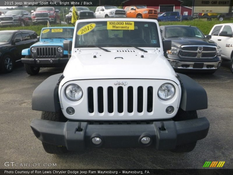 Bright White / Black 2015 Jeep Wrangler Sport 4x4