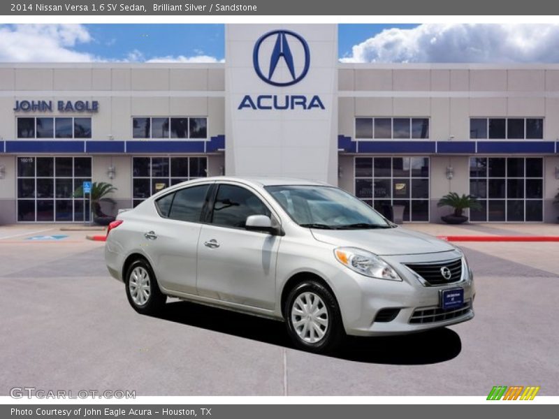 Brilliant Silver / Sandstone 2014 Nissan Versa 1.6 SV Sedan
