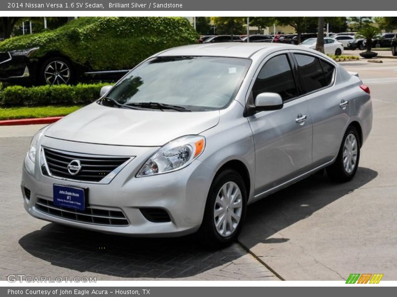Brilliant Silver / Sandstone 2014 Nissan Versa 1.6 SV Sedan