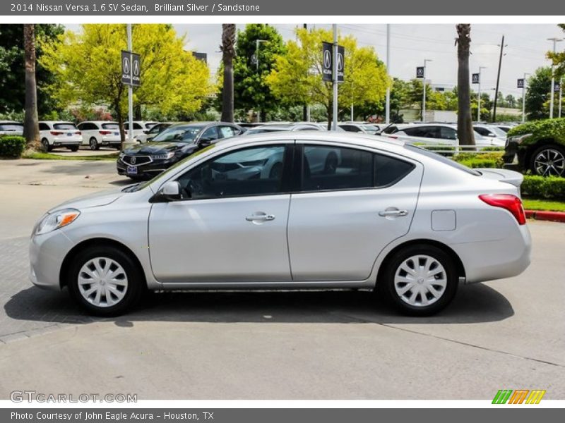 Brilliant Silver / Sandstone 2014 Nissan Versa 1.6 SV Sedan