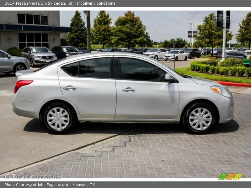 Brilliant Silver / Sandstone 2014 Nissan Versa 1.6 SV Sedan