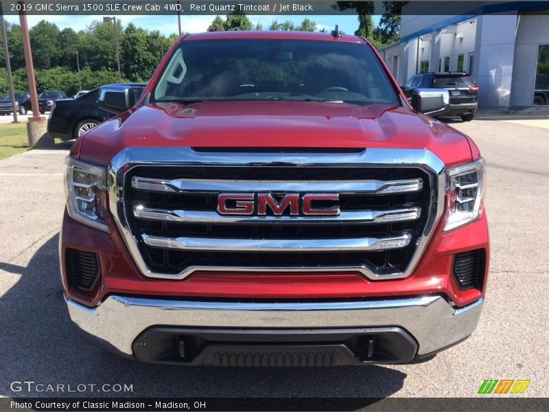 Red Quartz Tintcoat / Jet Black 2019 GMC Sierra 1500 SLE Crew Cab 4WD