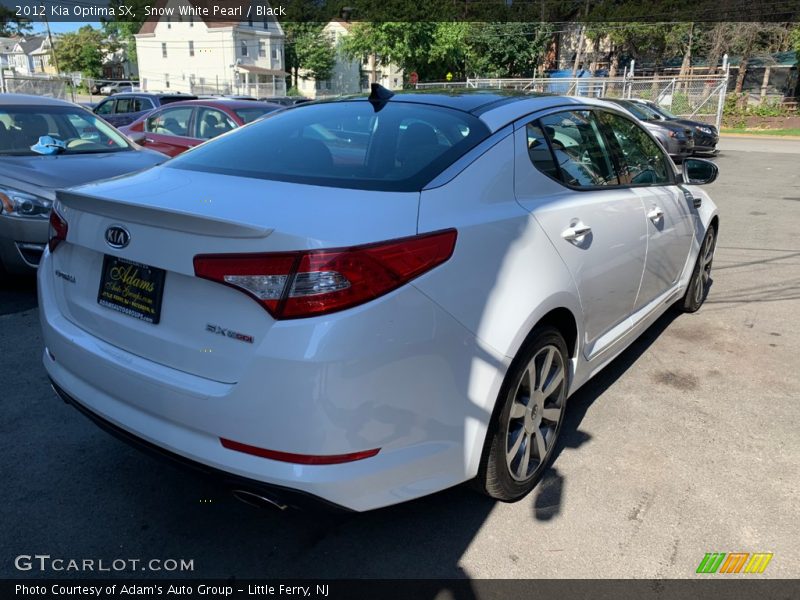 Snow White Pearl / Black 2012 Kia Optima SX
