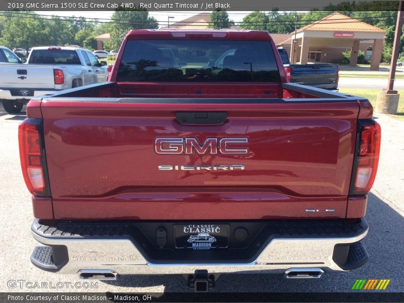 Red Quartz Tintcoat / Jet Black 2019 GMC Sierra 1500 SLE Crew Cab 4WD