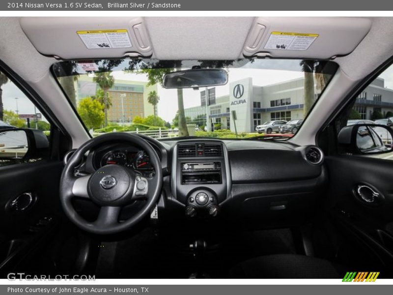 Brilliant Silver / Sandstone 2014 Nissan Versa 1.6 SV Sedan