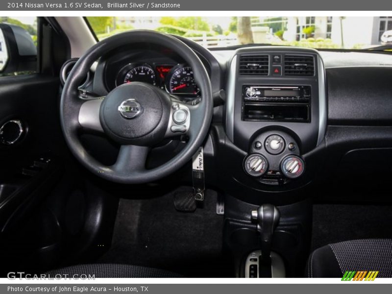 Brilliant Silver / Sandstone 2014 Nissan Versa 1.6 SV Sedan