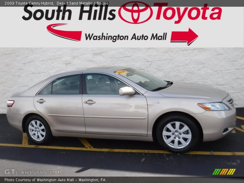 Desert Sand Metallic / Bisque 2009 Toyota Camry Hybrid