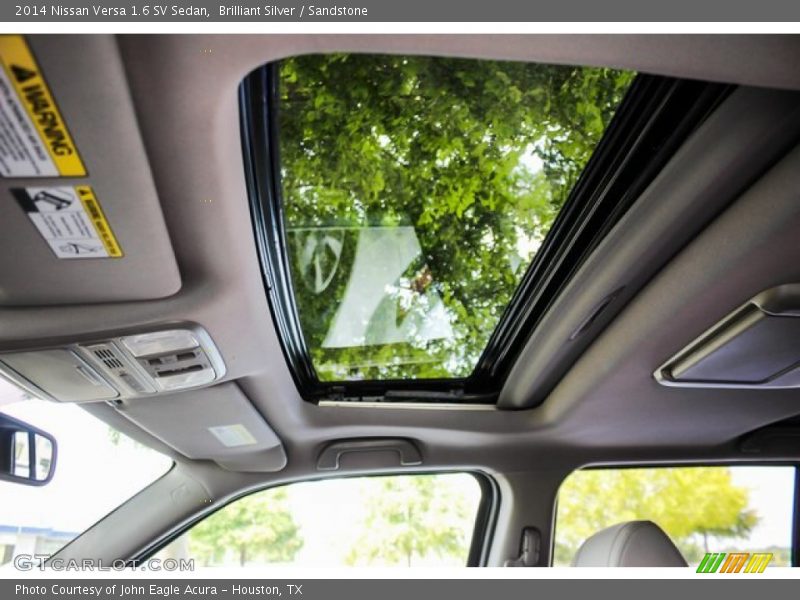 Brilliant Silver / Sandstone 2014 Nissan Versa 1.6 SV Sedan
