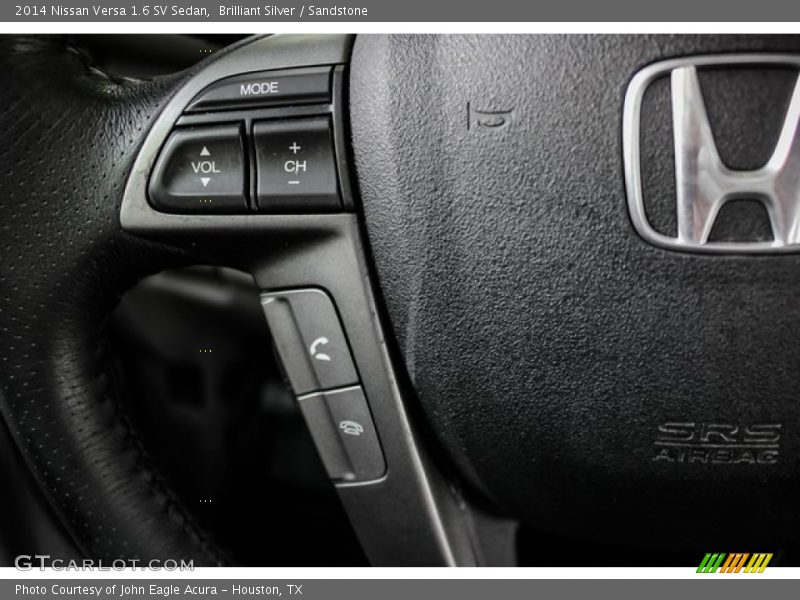 Brilliant Silver / Sandstone 2014 Nissan Versa 1.6 SV Sedan