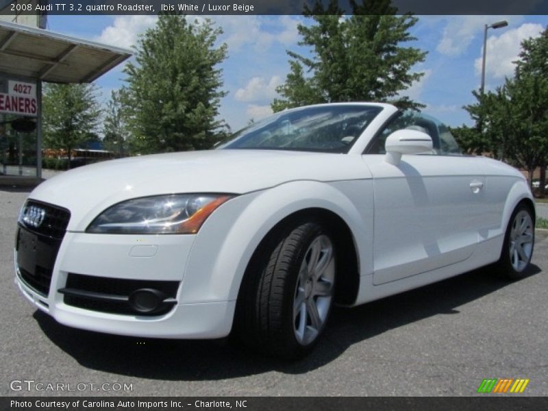 Ibis White / Luxor Beige 2008 Audi TT 3.2 quattro Roadster