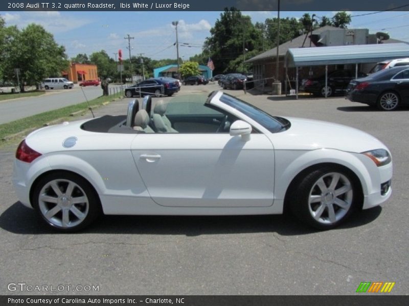 Ibis White / Luxor Beige 2008 Audi TT 3.2 quattro Roadster