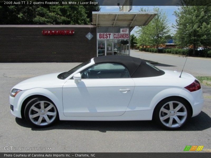 Ibis White / Luxor Beige 2008 Audi TT 3.2 quattro Roadster