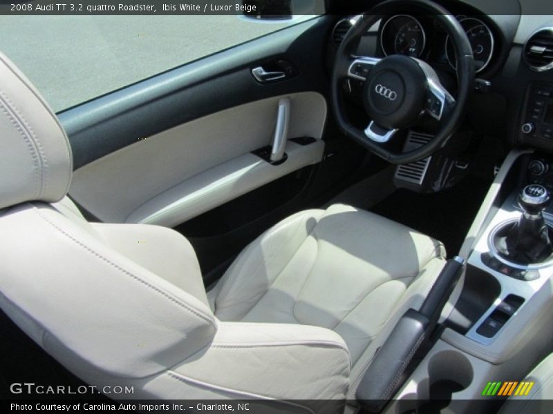 Ibis White / Luxor Beige 2008 Audi TT 3.2 quattro Roadster