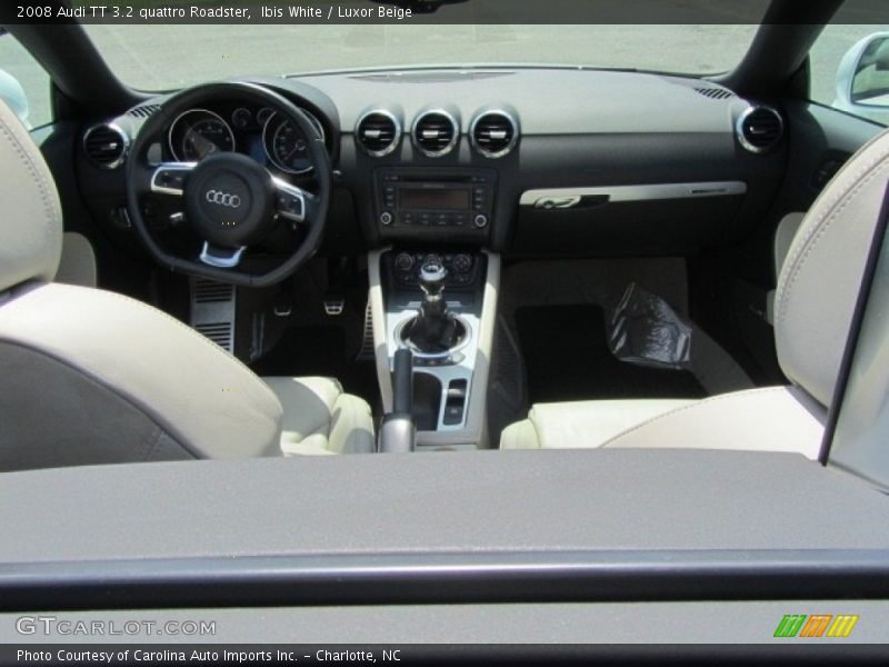 Ibis White / Luxor Beige 2008 Audi TT 3.2 quattro Roadster