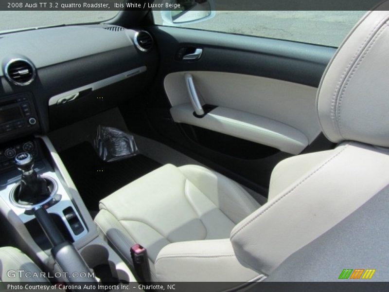 Ibis White / Luxor Beige 2008 Audi TT 3.2 quattro Roadster