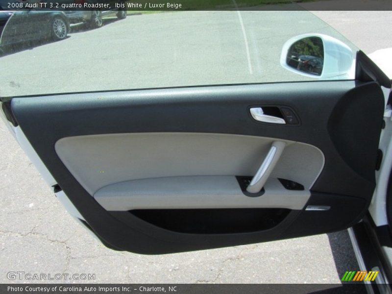 Ibis White / Luxor Beige 2008 Audi TT 3.2 quattro Roadster