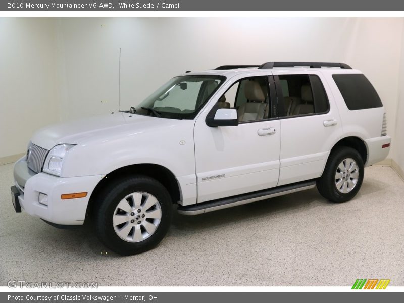 White Suede / Camel 2010 Mercury Mountaineer V6 AWD