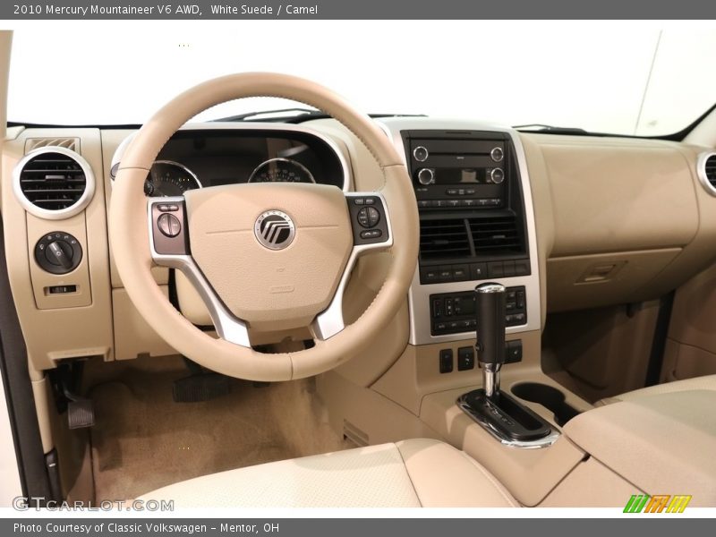 White Suede / Camel 2010 Mercury Mountaineer V6 AWD