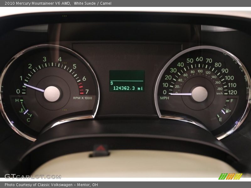 White Suede / Camel 2010 Mercury Mountaineer V6 AWD