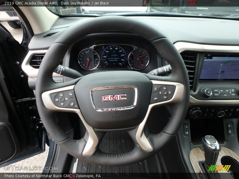 Dark Sky Metallic / Jet Black 2019 GMC Acadia Denali AWD