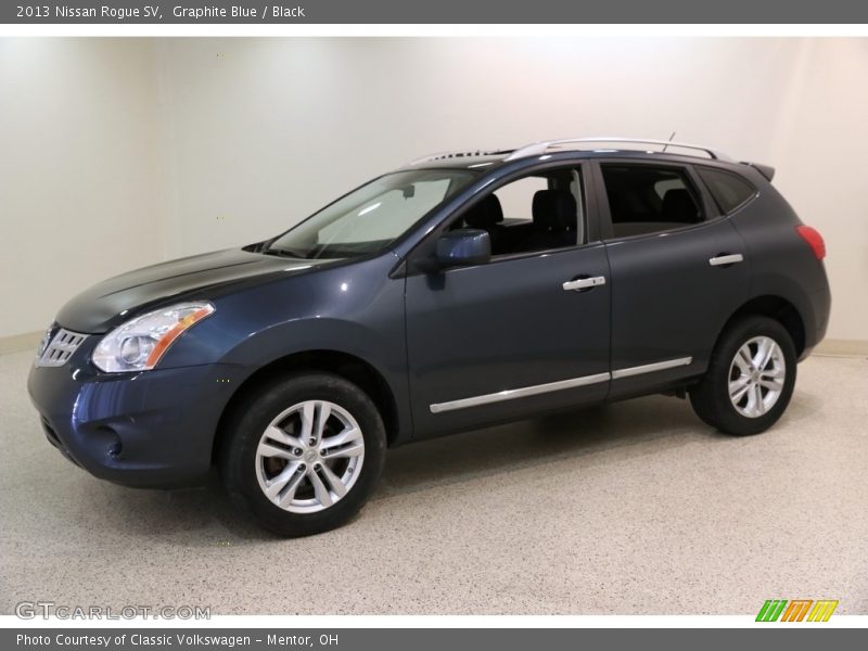 Graphite Blue / Black 2013 Nissan Rogue SV