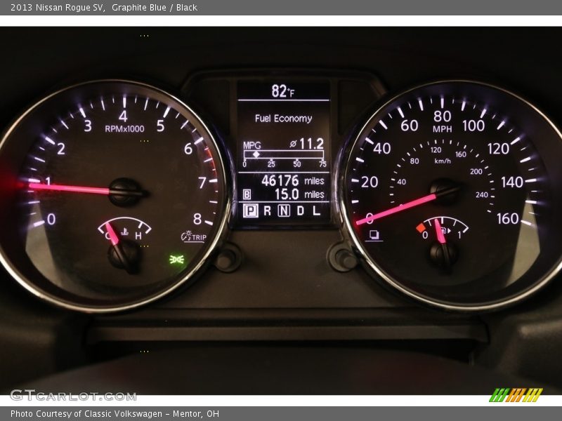 Graphite Blue / Black 2013 Nissan Rogue SV