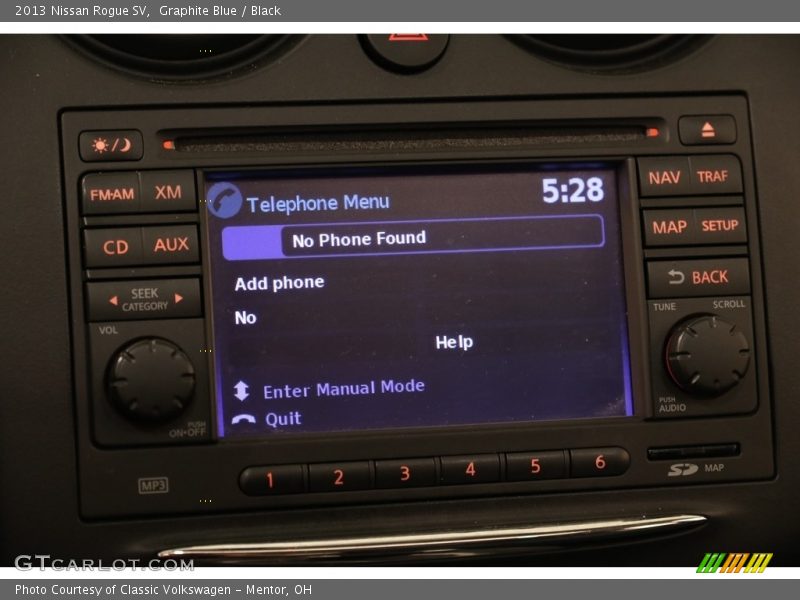 Graphite Blue / Black 2013 Nissan Rogue SV